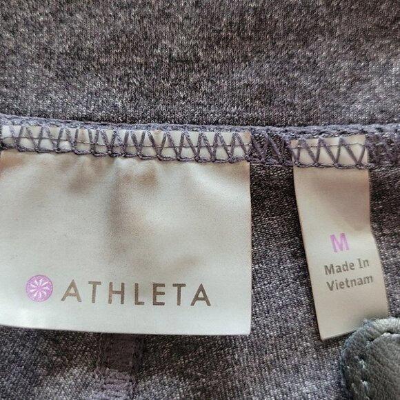 Athleta Straight Leg Crop Leggings Gray Size Medium - Picture 6 of 9